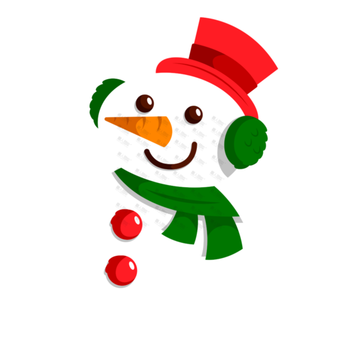 圣诞节可爱呆萌小雪人图片圣诞雪人图片卡通可爱设计素材下载_懒人图